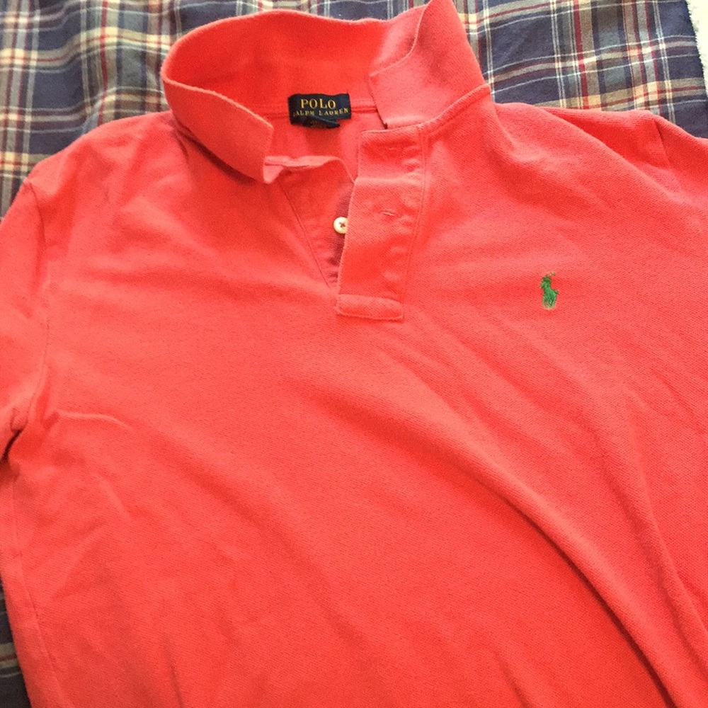 Boys red polo